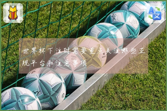 世界杯下注时需要重点关注哪些正规平台和注意事项